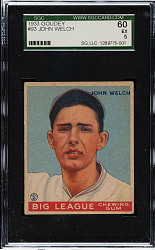 1933 R319 Goudey #93 John Welch SGC EX 60