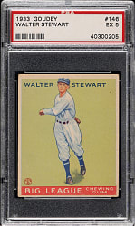 1933 R319 Goudey #146 Walter Stewart PSA EX 5