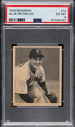 1948 Bowman #14 Allie Reynolds PSA EX-MT 6