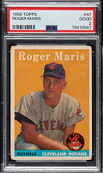 1958 Topps #47 Roger Maris Rookie PSA GOOD 2