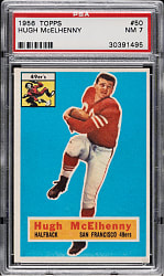 1956 Topps Football #50 Hugh McElhenny PSA NM 7