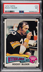 1975 Topps Football #39 Rocky Bleier Rookie PSA NM 7