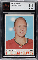 1969-1970 Topps Hockey #70 Bobby Hull BVG EX-MT+ 6.5