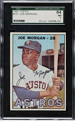1967 Topps #337 Joe Morgan SGC NM 84