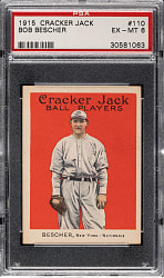 1915 E145 Cracker Jack #110 Bob Bescher PSA EX-MT 6