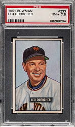 1951 Bowman #233 Leo Durocher PSA NM+ 7.5