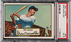 1952 Topps #52 Don Mueller Black Back PSA EX 5