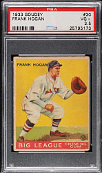 1933 R319 Goudey #30 Frank Hogan PSA VG+ 3.5