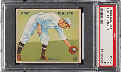 1933 R319 Goudey #112 Fred Schulte PSA EX 5