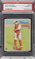 1933 R319 Goudey #142 Paul Richards PSA EX-MT 6