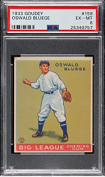 1933 R319 Goudey #159 Oswald Bluege PSA EX-MT 6