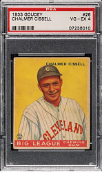1933 R319 Goudey #26 Chalmer Cissell PSA VG-EX 4