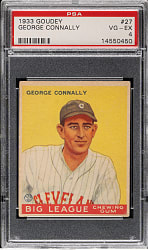 1933 R319 Goudey #27 George Connally PSA VG-EX 4