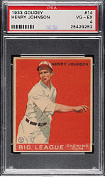 1933 R319 Goudey #14 Henry Johnson PSA VG-EX 4