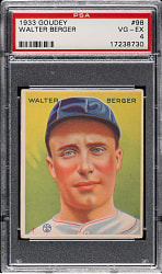 1933 R319 Goudey #98 Walter Berger PSA VG-EX 4