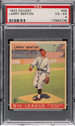 1933 R319 Goudey #45 Larry Benton PSA VG-EX 4
