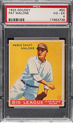 1933 R319 Goudey #55 Pat Malone PSA VG-EX 4