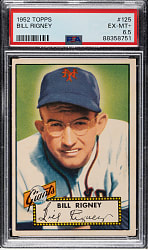 1952 Topps #125 Bill Rigney PSA EX-MT+ 6.5