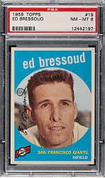 1959 Topps #19 Ed Bressoud PSA NM-MT 8