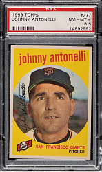 1959 Topps #377 Johnny Antonelli PSA NM-MT+ 8.5