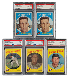 1959 Topps PSA-Graded Collection (5)