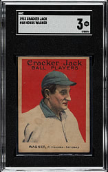 Lot # 2: 1915 E145 Cracker Jack #68 Honus Wagner SGC VG 3