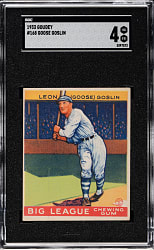 1933 R319 Goudey #168 Goose Goslin SGC VG/EX 4
