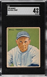 1933 R319 Goudey #125 Bill Terry SGC VG/EX 4