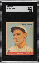 1933 R319 Goudey #52 Andy Cohen SGC VG/EX 4