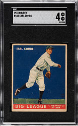 1933 R319 Goudey #103 Earle Combs SGC VG/EX 4
