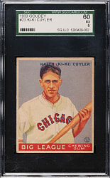 1933 R319 Goudey #23 KiKi Cuyler SGC EX 60