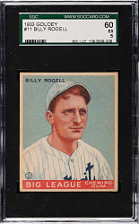 1933 R319 Goudey #11 Billy Rogell SGC EX 60