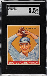1933 R319 Goudey #74 Eppa Rixey SGC EX+ 5.5