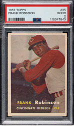1957 Topps #35 Frank Robinson Rookie PSA GOOD 2