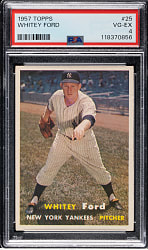 1957 Topps #25 Whitey Ford PSA VG-EX 4