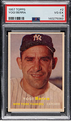 1957 Topps #2 Yogi Berra PSA VG-EX 4