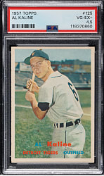 1957 Topps #125 Al Kaline PSA VG-EX+ 4.5