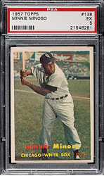 1957 Topps #138 Minnie Minoso PSA EX 5