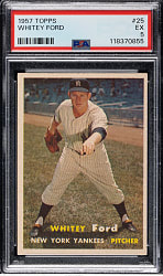 1957 Topps #25 Whitey Ford PSA EX 5