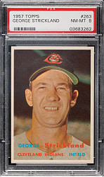 1957 Topps #263 George Strickland PSA NM-MT 8