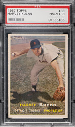 1957 Topps #88 Harvey Kuenn PSA NM-MT 8