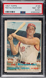 1957 Topps #165 Ted Kluszewski PSA NM-MT 8 (OC)