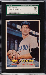 1957 Topps #235 Tom Poholsky SGC MINT 96