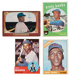 1955 to 1971 Bowman and Topps Ernie Banks Collection (13)