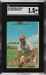 1967 Topps Venezuelan "Winter League" #89 Dave Concepcion Rookie SGC FAIR 1.5