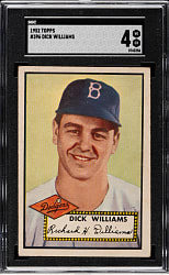1952 Topps #396 Dick Williams Rookie High Number SGC VG/EX 4