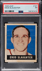 1948-1949 Leaf #127 Enos Slaughter Short Print PSA POOR 1