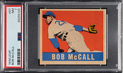 1948-1949 Leaf #57 Bob McCall PSA NM 7