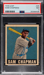 1948-1949 Leaf #26 Sam Chapman PSA NM 7