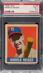 1948-1949 Leaf #146 Harold Reiser Short Print PSA VG+ 3.5